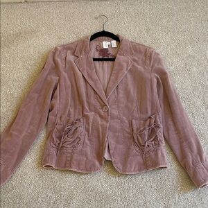 DKNY pure velvet jacket